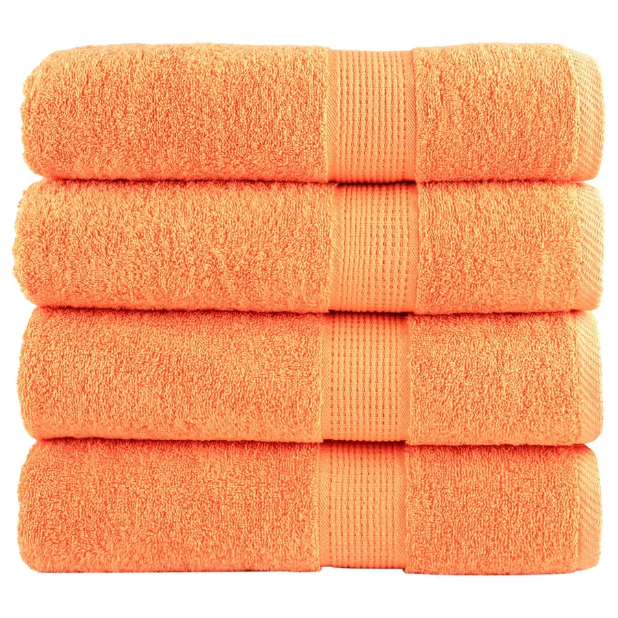 Serviettes de douche de qualité supérieure SOLUND 4 pcs orange