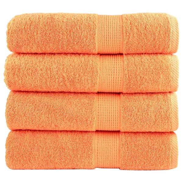 Serviettes de douche de qualité supérieure SOLUND 4 pcs orange