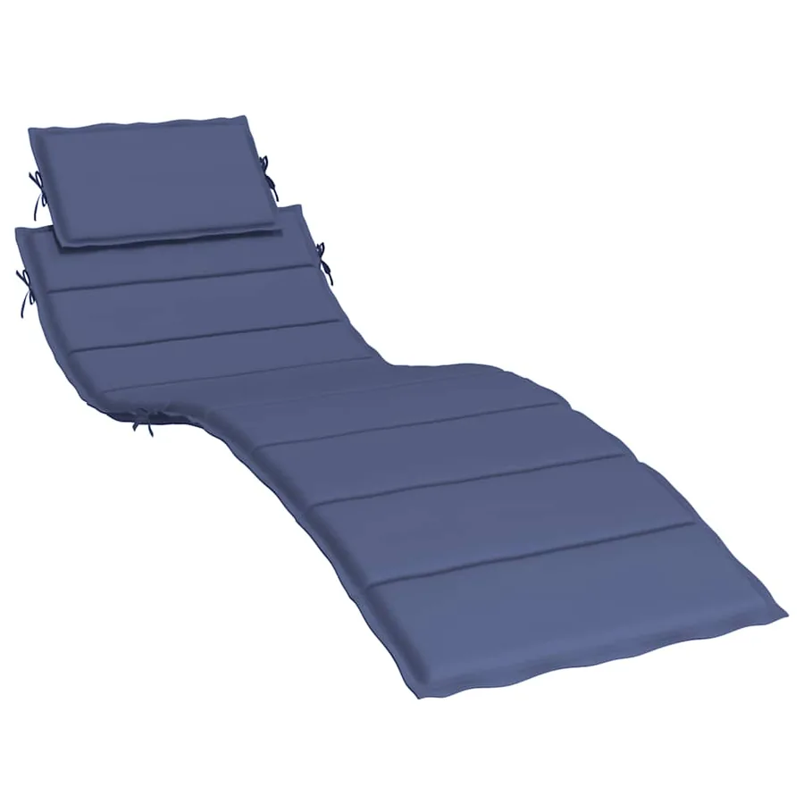 Coussin de chaise longue bleu marine tissu oxford - 2