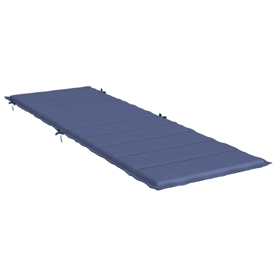 Coussin de chaise longue bleu marine tissu oxford - 4