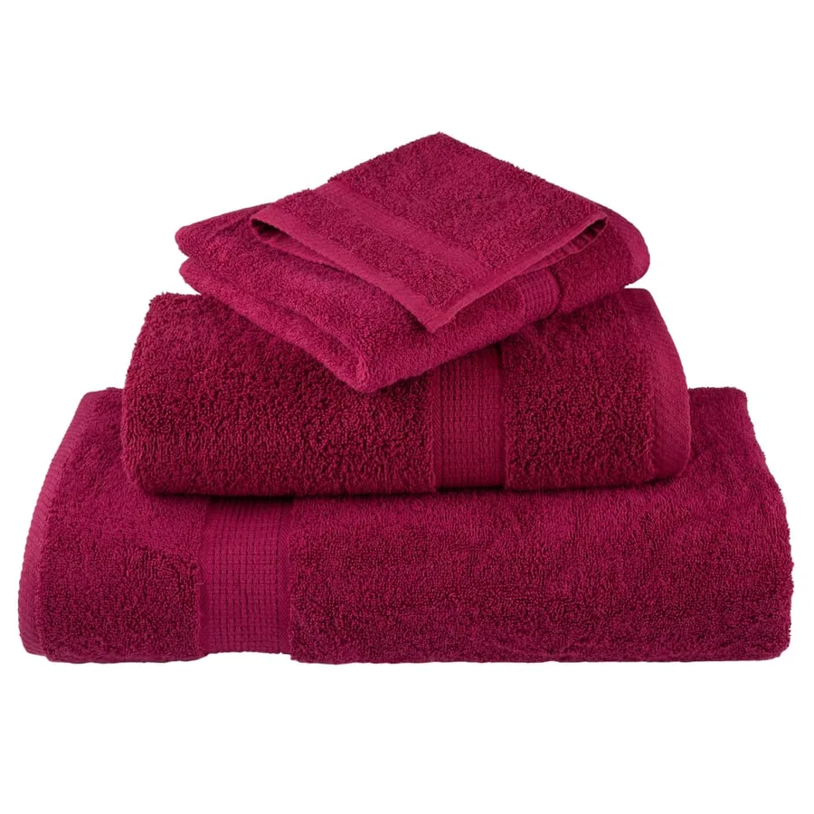 Serviettes de sauna de qualité supérieure SOLUND 4 pcs bordeaux - 4