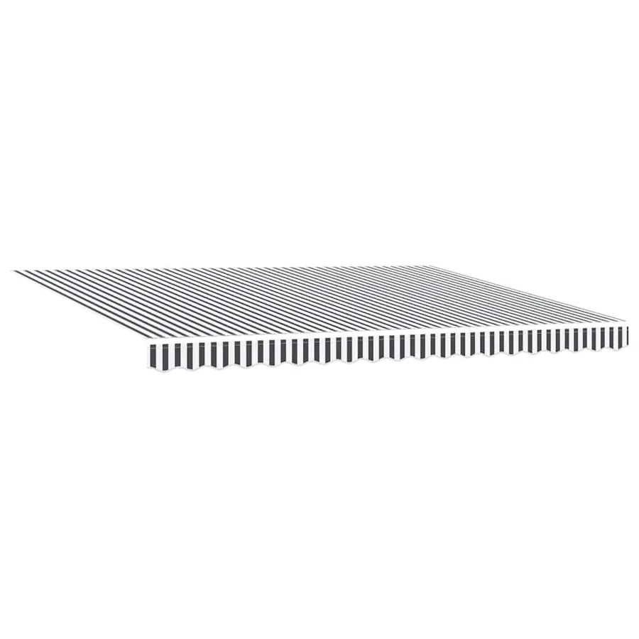 Auvent manuel rétractable anthracite et blanc 450x300 cm - 4