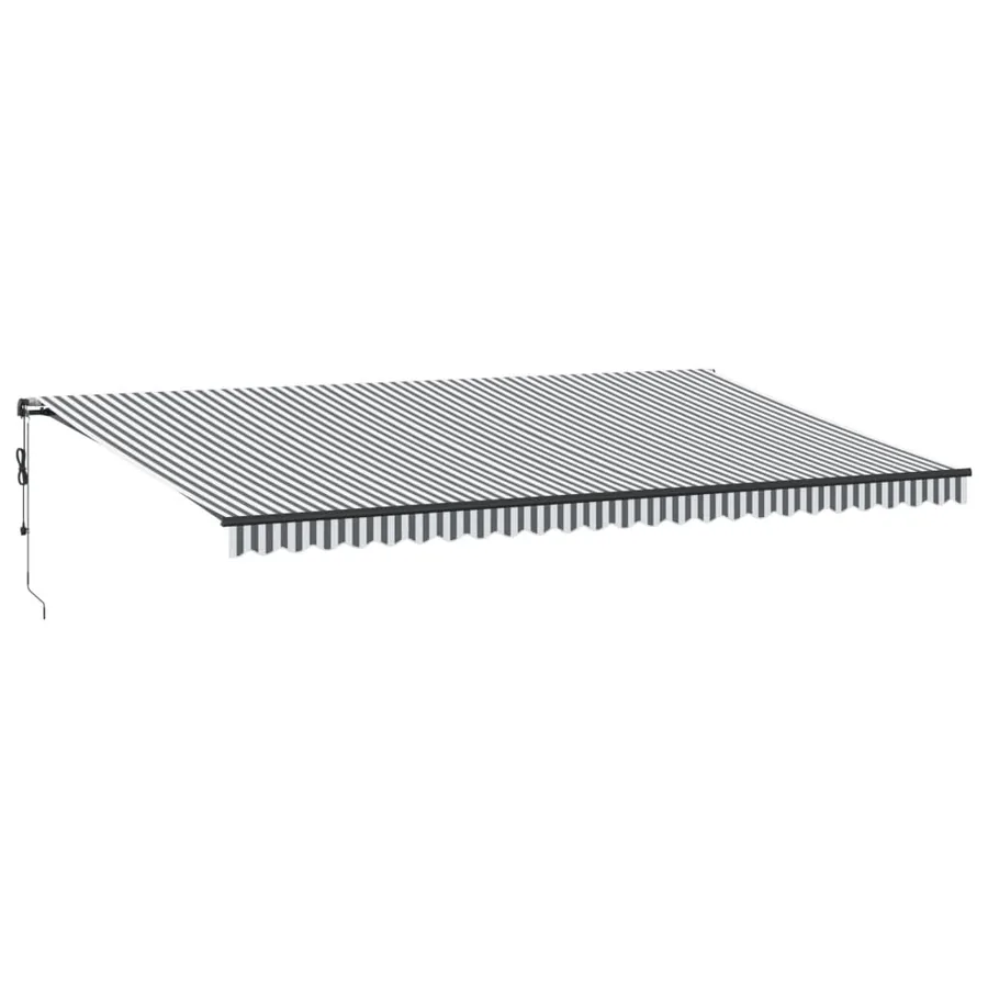 Auvent rétractable automatique avec LED anthracite et blanc - 2