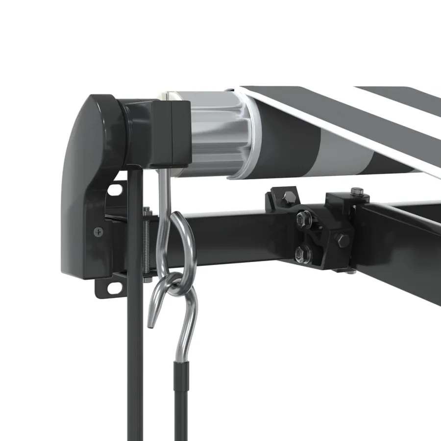 Auvent rétractable automatique avec LED anthracite et blanc - 6
