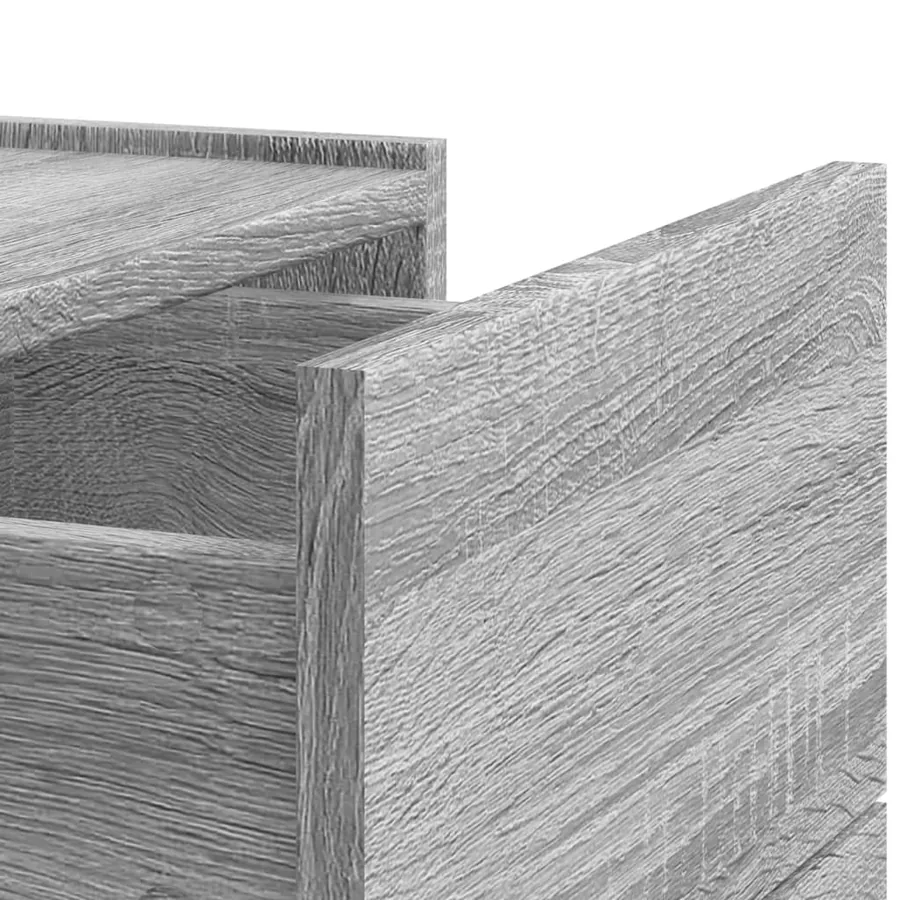 Table de chevet murale sonoma gris 45x30x35 cm - 9