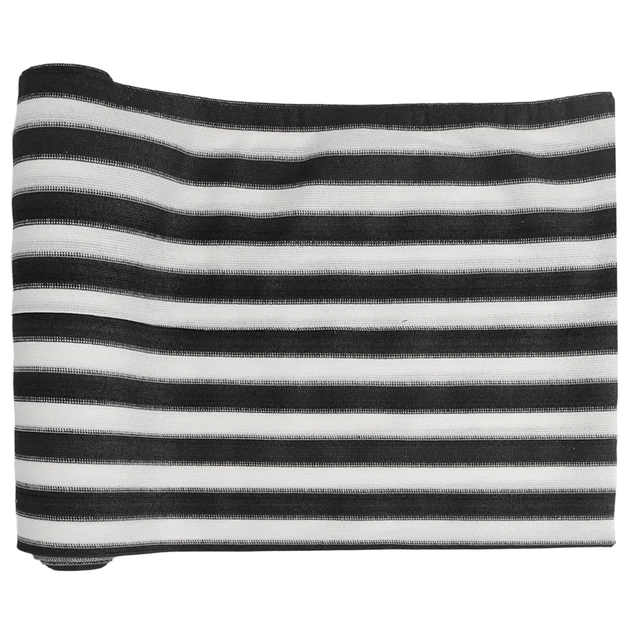 Filet brise-vue anthracite et blanc 1,8x50 m PEHD 75 g/m² - 2
