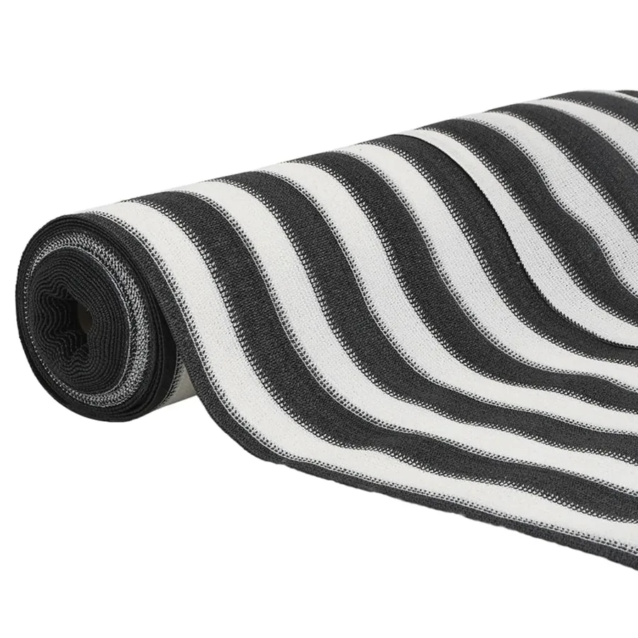 Filet brise-vue anthracite et blanc 1,8x50 m PEHD 75 g/m² - 3