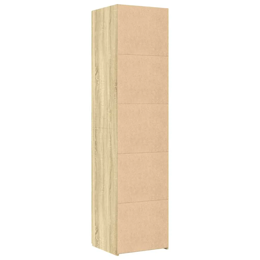 Buffet haut chêne sonoma 45x42,5x185 cm bois d'ingénierie - 4
