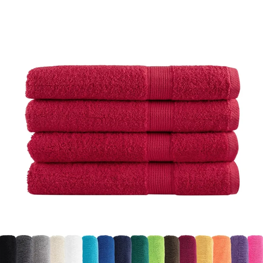 Serviettes de sauna de qualité supérieure SOLUND 4 pcs rouge - 2