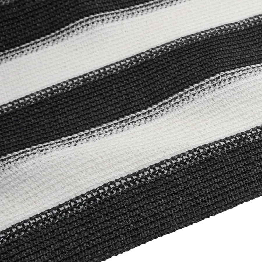 Filet brise-vue anthracite et blanc 1,5x50 m PEHD 150 g/m² - 5