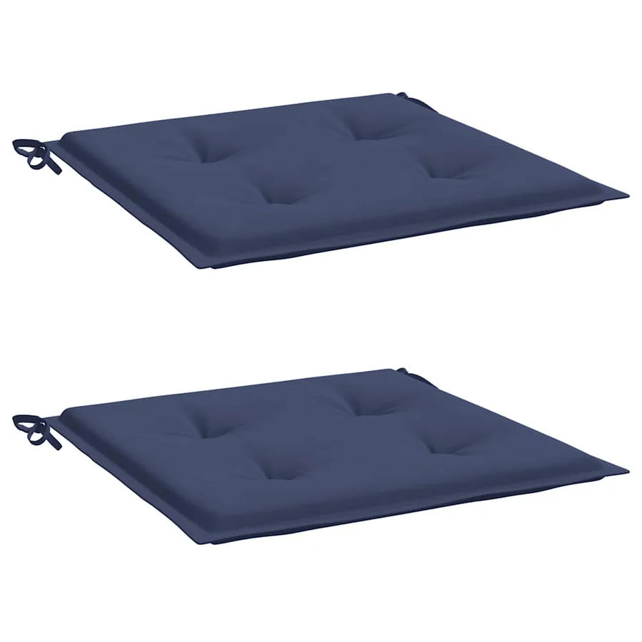 Coussins de palette lot de 2 bleu marine 40x40x4 cm - 3