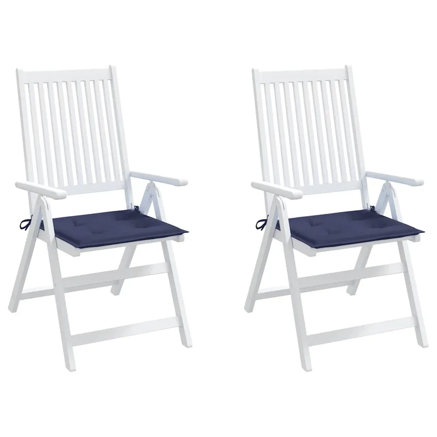 Coussins de palette lot de 2 bleu marine 40x40x4 cm - 5