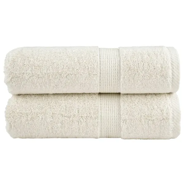 Serviettes d'invité de qualité supérieure SOLUND 2 pcs crème