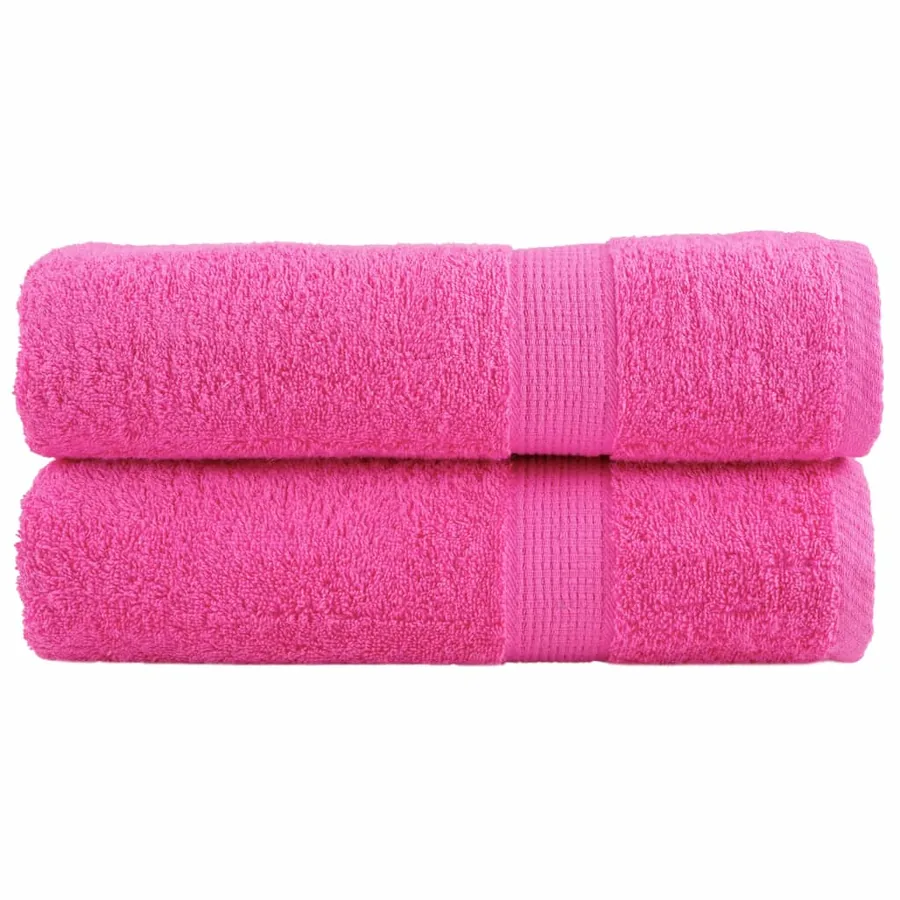 Essuie-mains de qualité supérieure SOLUND 2 pcs rose 600 g/m²