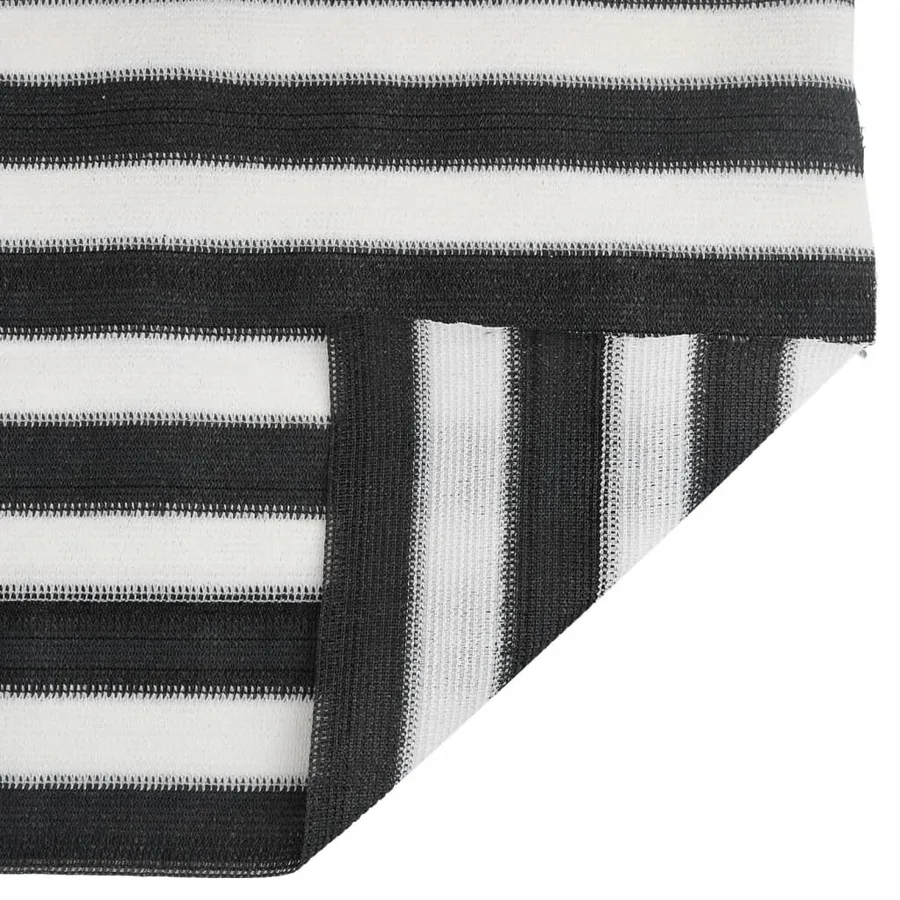 Filet brise-vue anthracite et blanc 2x25 m PEHD 75 g/m² - 4