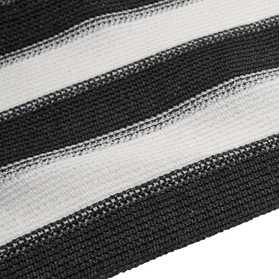 Filet brise-vue anthracite et blanc 2x25 m PEHD 75 g/m² - 5
