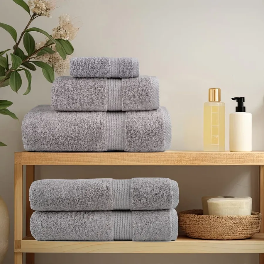 Serviettes d'invité de qualité supérieure SOLUND 4 pcs gris - 3