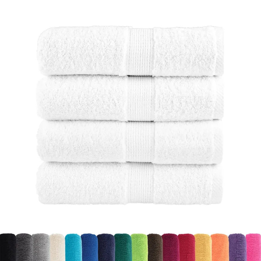 Serviettes d'invité de qualité supérieure SOLUND 4 pcs blanc - 2