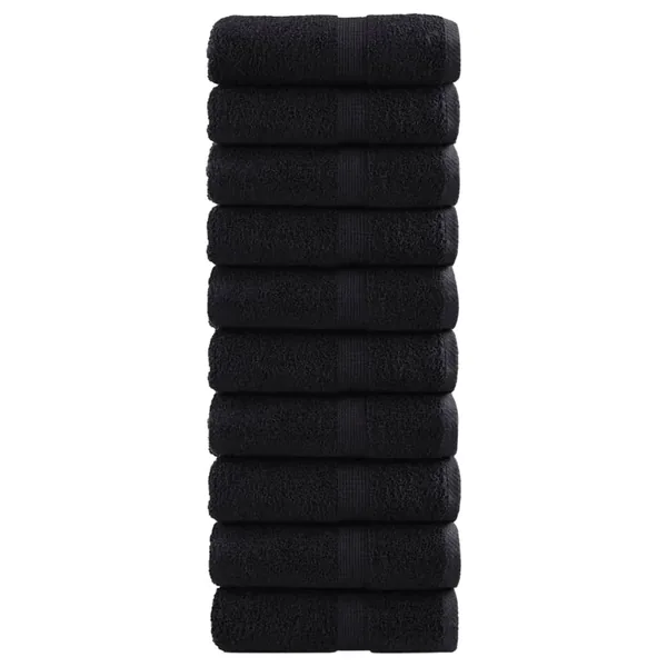 Serviettes d'invité de qualité supérieure SOLUND 10 pcs noir
