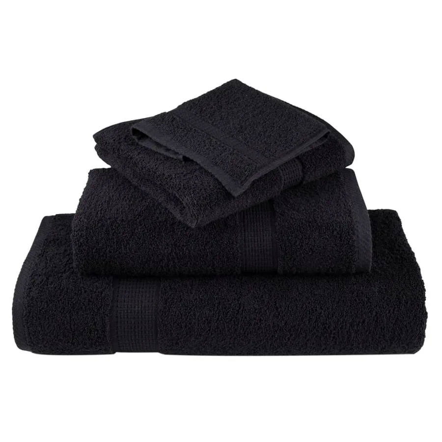 Serviettes d'invité de qualité supérieure SOLUND 10 pcs noir - 4