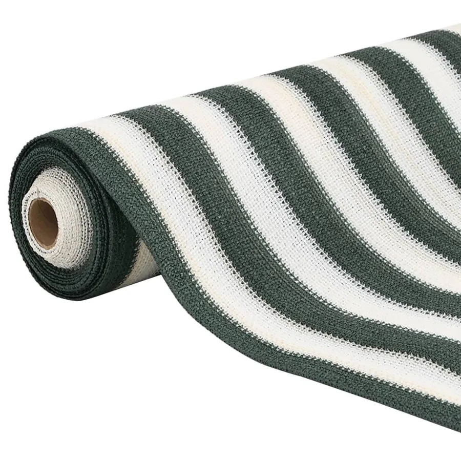Filet brise-vue vert et blanc 2x10 m PEHD 150 g/m² - 3