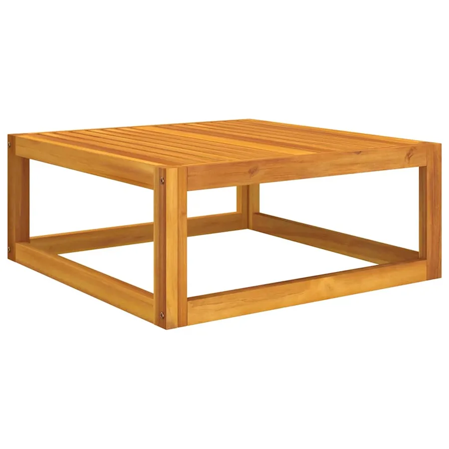 Salon de jardin 3 pcs avec coussins bois massif d'acacia - 10