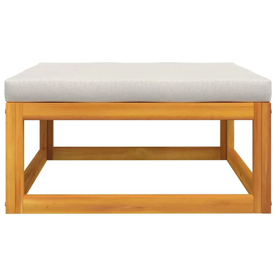 Garden lounge set 3 pcs with cushions solid acacia wood - 11
