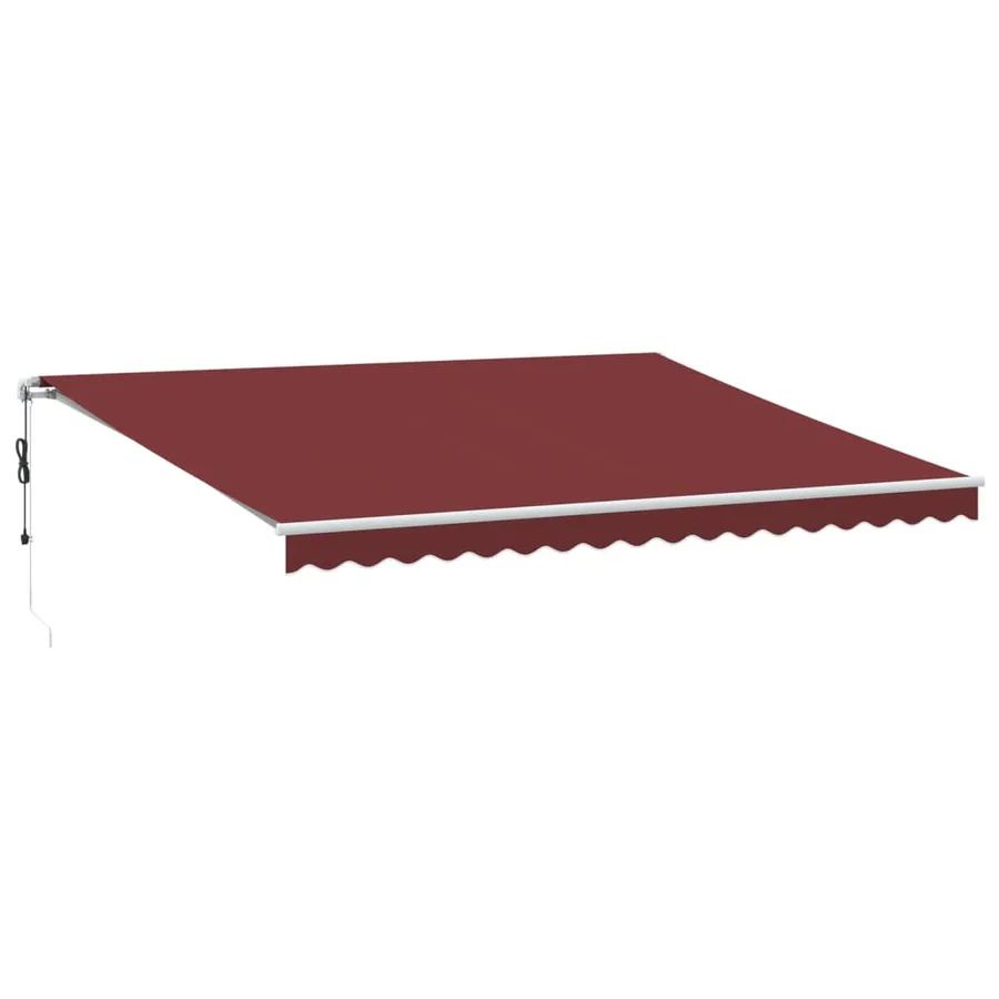 Auvent rétractable automatique bordeaux 450x350 cm - 2