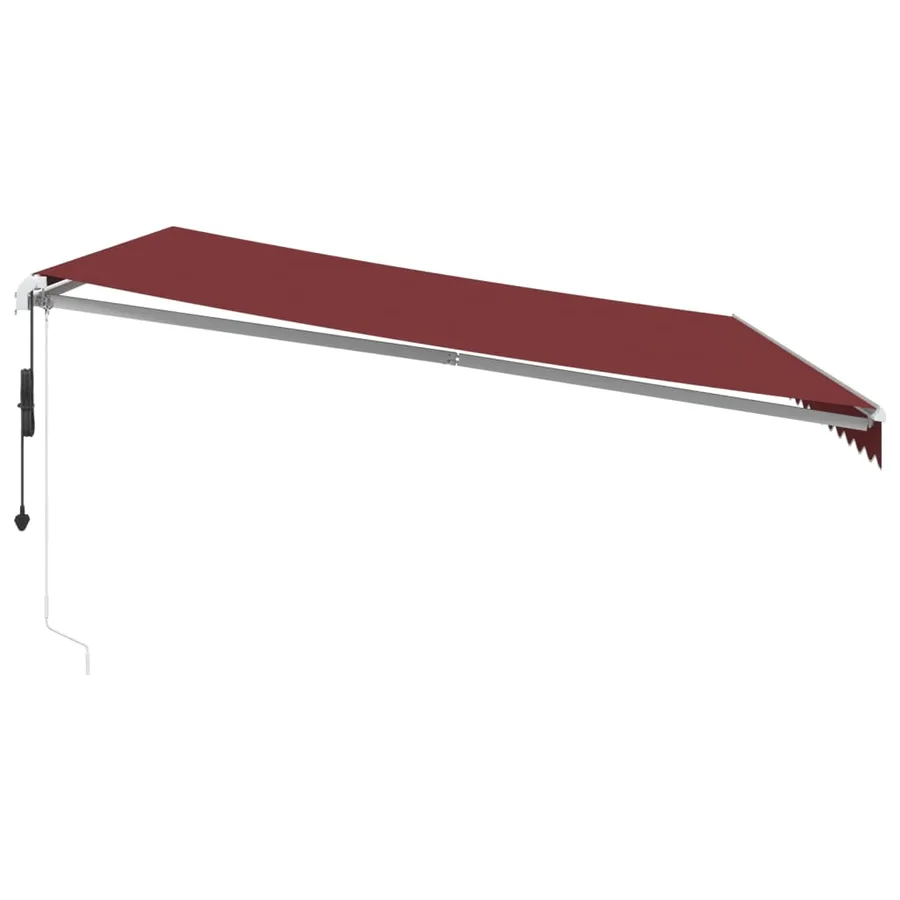 Auvent rétractable automatique bordeaux 450x350 cm - 4