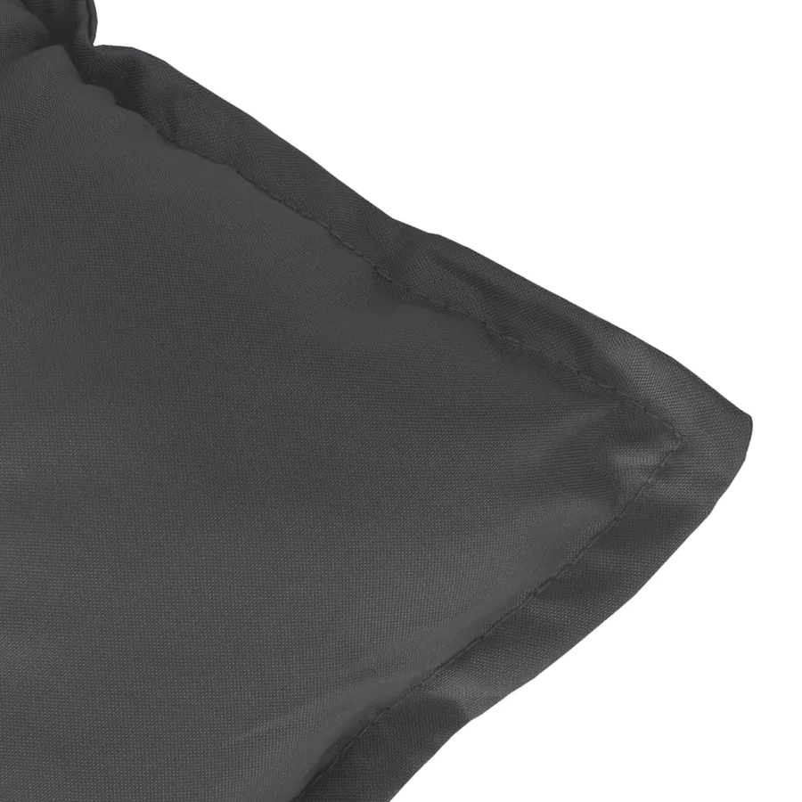 Coussin de banc de jardin anthracite mélangé 100x50x7 cm tissu - 5