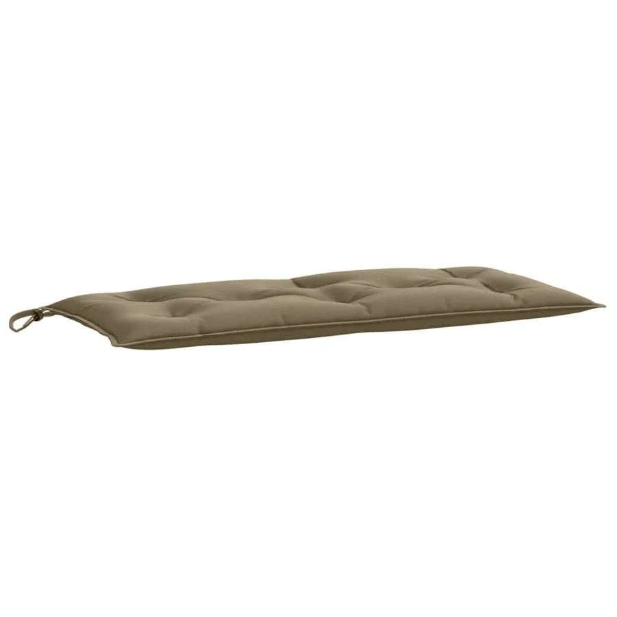 Coussin de banc de jardin taupe mélangé 100x50x7 cm tissu - 2