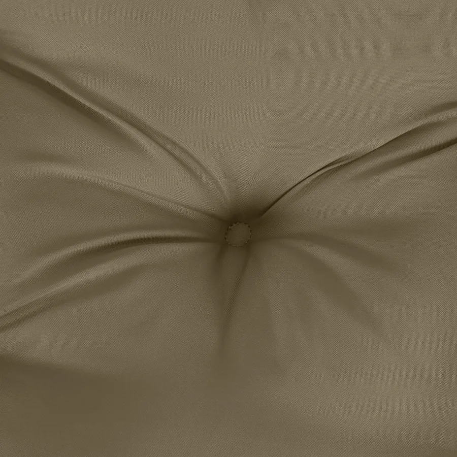 Coussin de banc de jardin taupe mélangé 100x50x7 cm tissu - 5