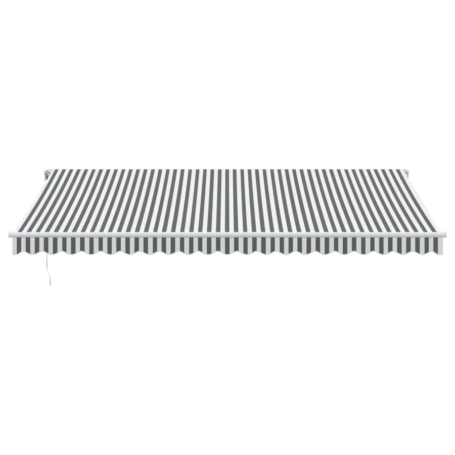 Auvent rétractable automatique anthracite et blanc 500x350 cm - 3