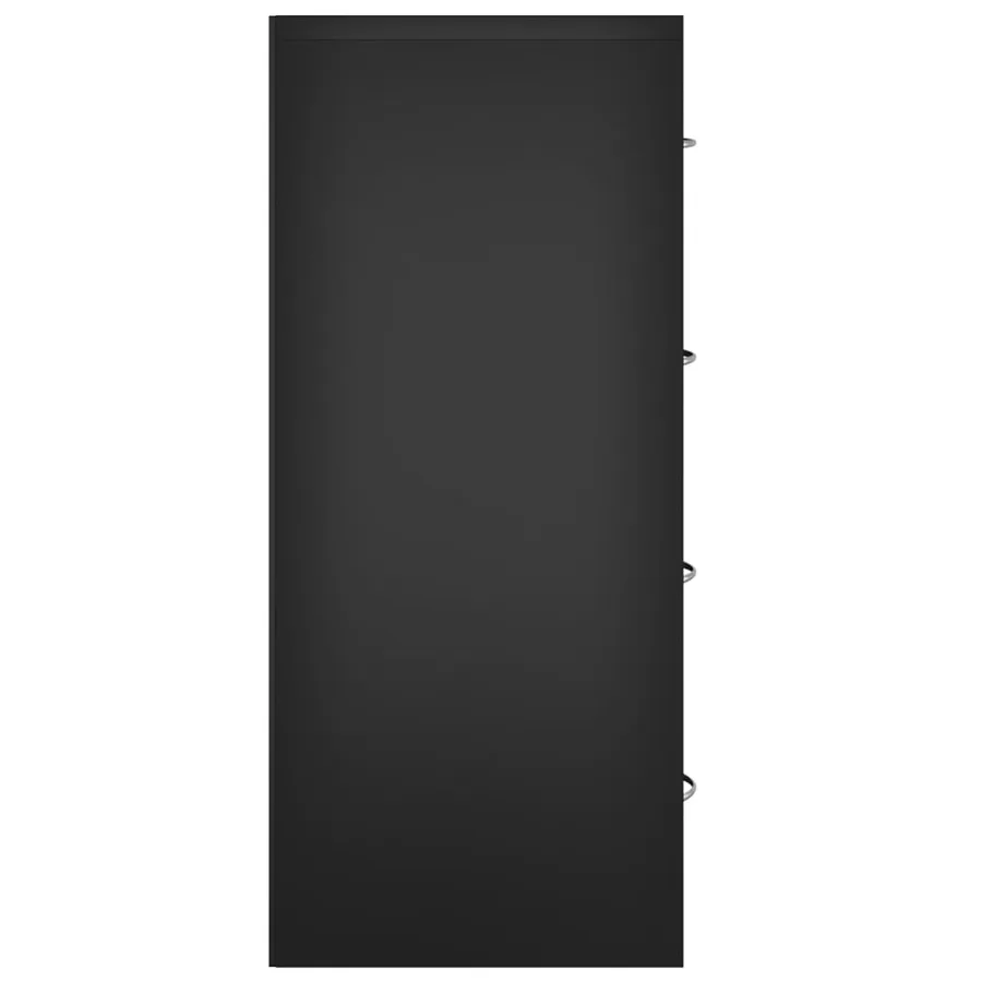 Buffet avec 4 tiroirs 60x30,5x71 cm Noir - 5