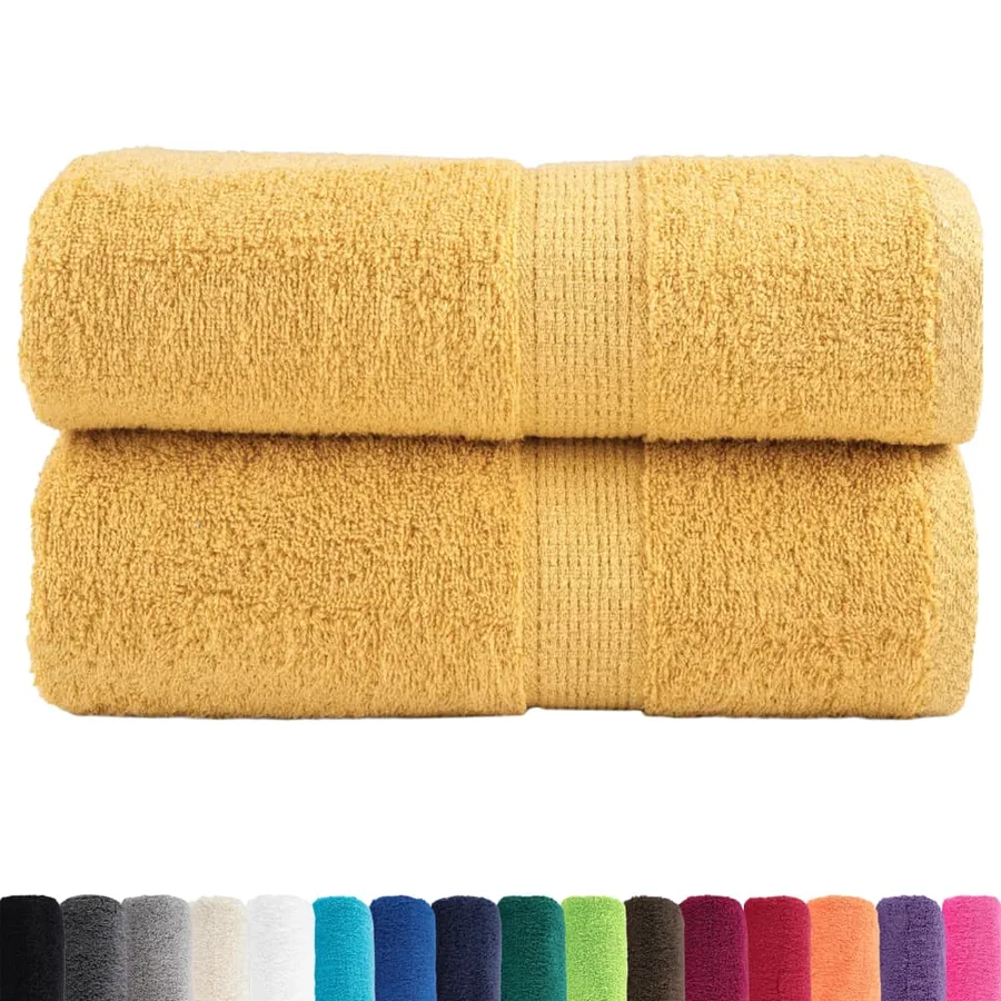 Serviettes d'invité de qualité supérieure SOLUND 2 pcs doré - 2