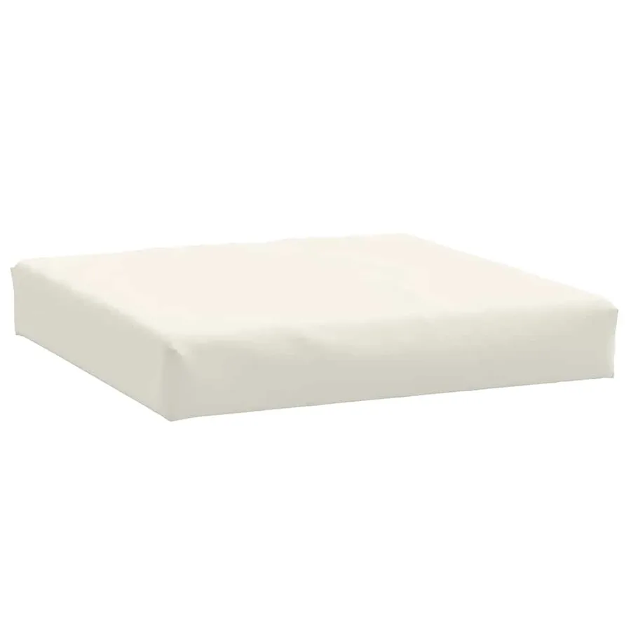 Coussins de palette lot de 2 crème mélangé tissu - 5