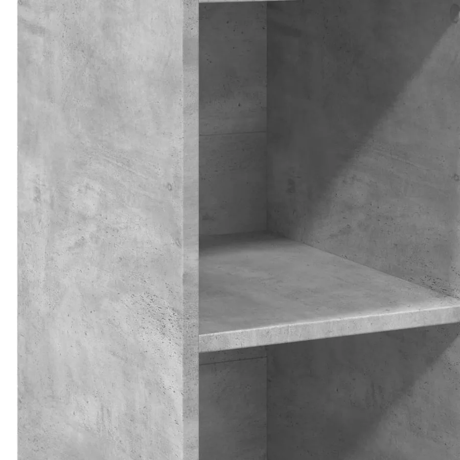 Buffet gris béton 30x41x124 cm bois d'ingénierie - 7
