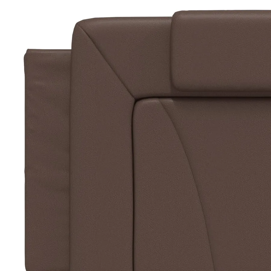 Cadre de lit Viana avec LED sans matelas marron 160x200 cm - 11