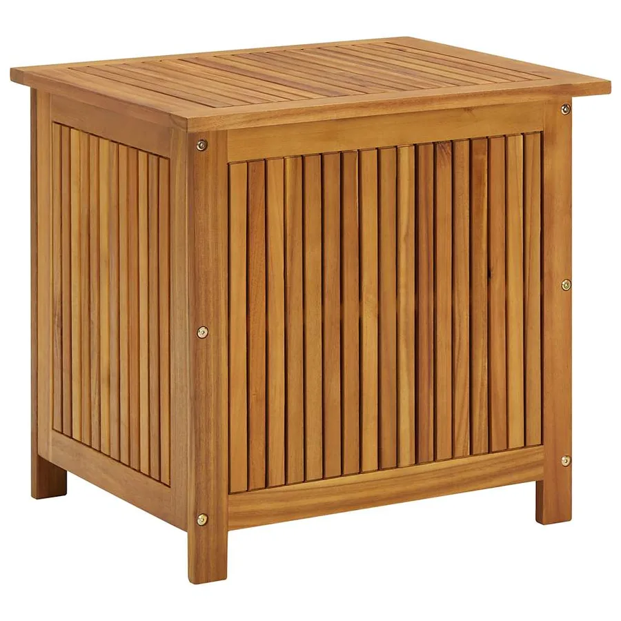 Boîte de rangement de jardin 60x50x58 cm Bois d'acacia solide - 2
