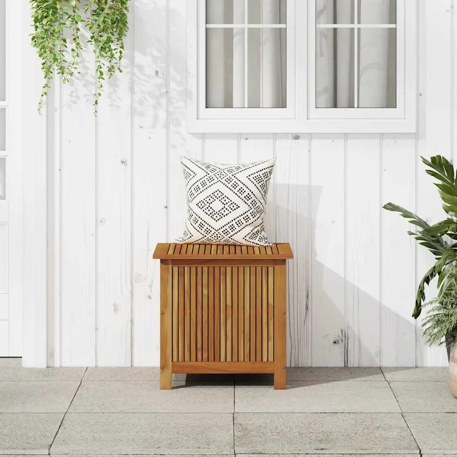 Boîte de rangement de jardin 60x50x58 cm Bois d'acacia solide - 3