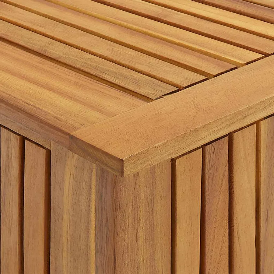 Boîte de rangement de jardin 60x50x58 cm Bois d'acacia solide - 9