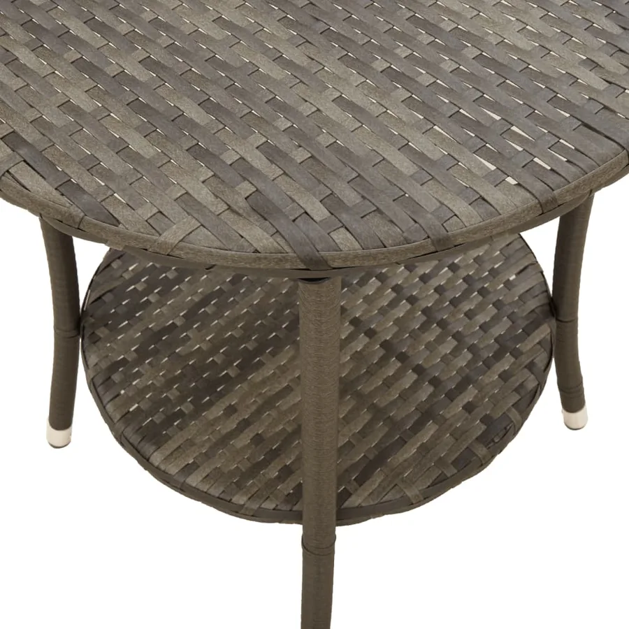 Chaises inclinables de jardin lot de 2 et table résine tressée - 10