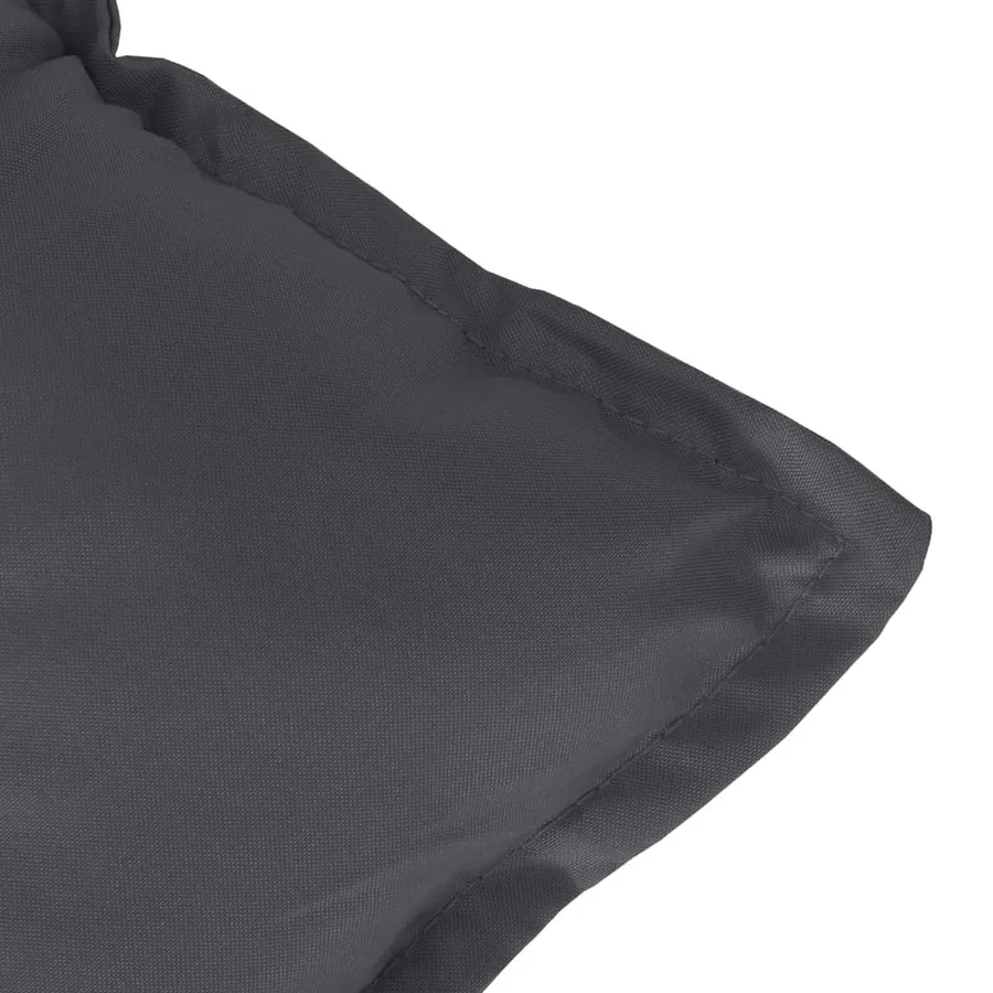 Coussins de chaise à dossier haut lot de 4 anthracite mélangé - 9