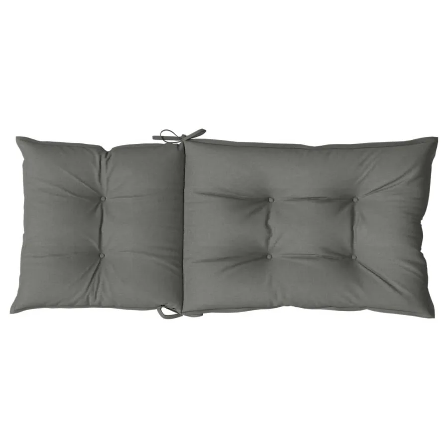Coussins de chaise à dossier haut lot de 4 gris foncé mélangé - 7