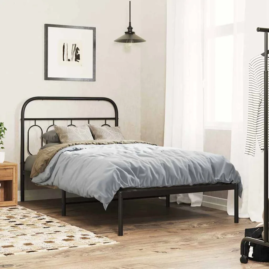 Tête de lit de remplacement métal noir 107 cm - 3