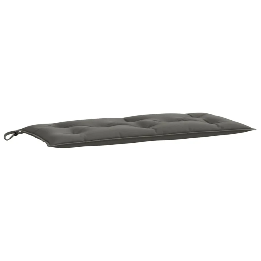Coussin de banc de jardin gris foncé mélangé 100x50x7 cm tissu - 2