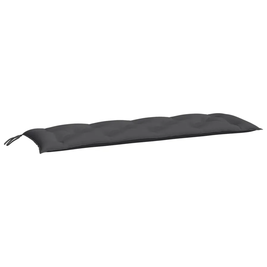 Coussin de banc de jardin anthracite 150x50x7 cm tissu oxford - 2