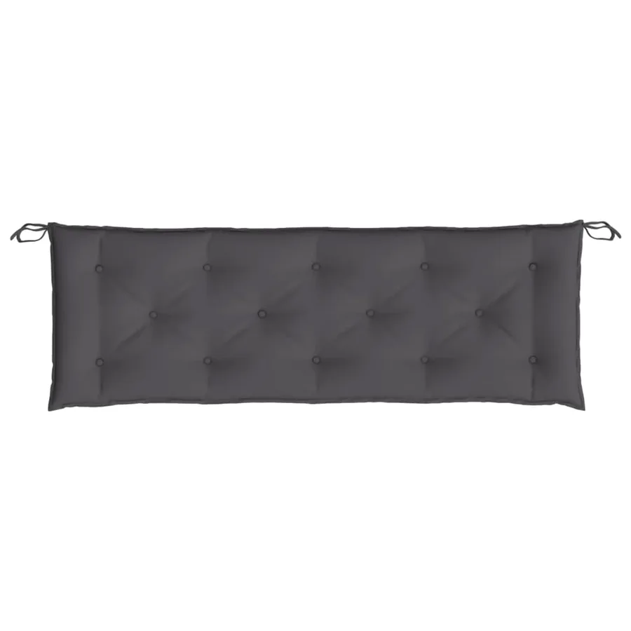 Coussin de banc de jardin anthracite 150x50x7 cm tissu oxford - 4