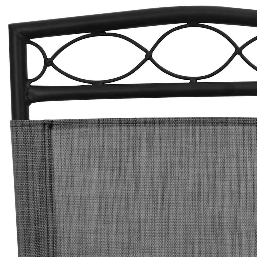 Chaises de jardin pliables lot de 4 en acier et textilène - 10