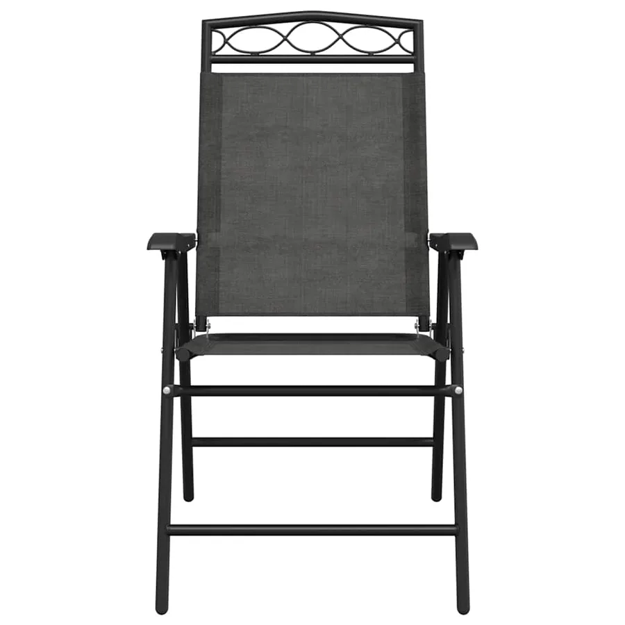 Chaises de jardin pliables lot de 4 en acier et textilène - 5